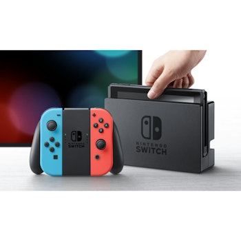 Spielkonsole Switch neue Edition, neon-rot/neon-blau (4 von 4)