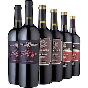 Rotwein-Set Primitivo, 6 Flaschen (1 von 1)