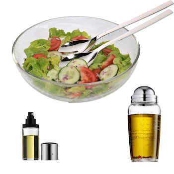 Salat-Set Taverno inkl. Salatdressing Shaker, Essig-/Ölsprüher