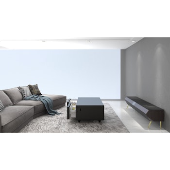 Loungetisch mit Kühlfächern, Soundbar und Lademöglichkeiten, schwarz (3 von 4)