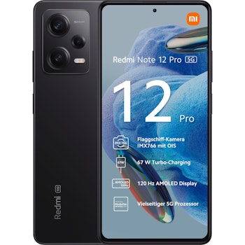 Smartphone Redmi Note 12 Pro 5G 6GB/128GB, schwarz