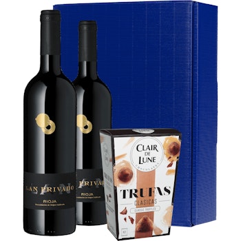 Geschenkset Rioja Rotwein und Trüffel