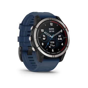 Smartwatch Marine quatix 7 - Sapphire Edition, 47mm, silber/blau